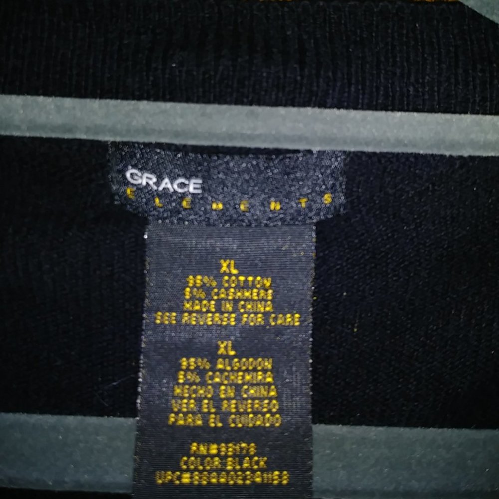 Grace Elements Black Button Down Cardigan - image 2